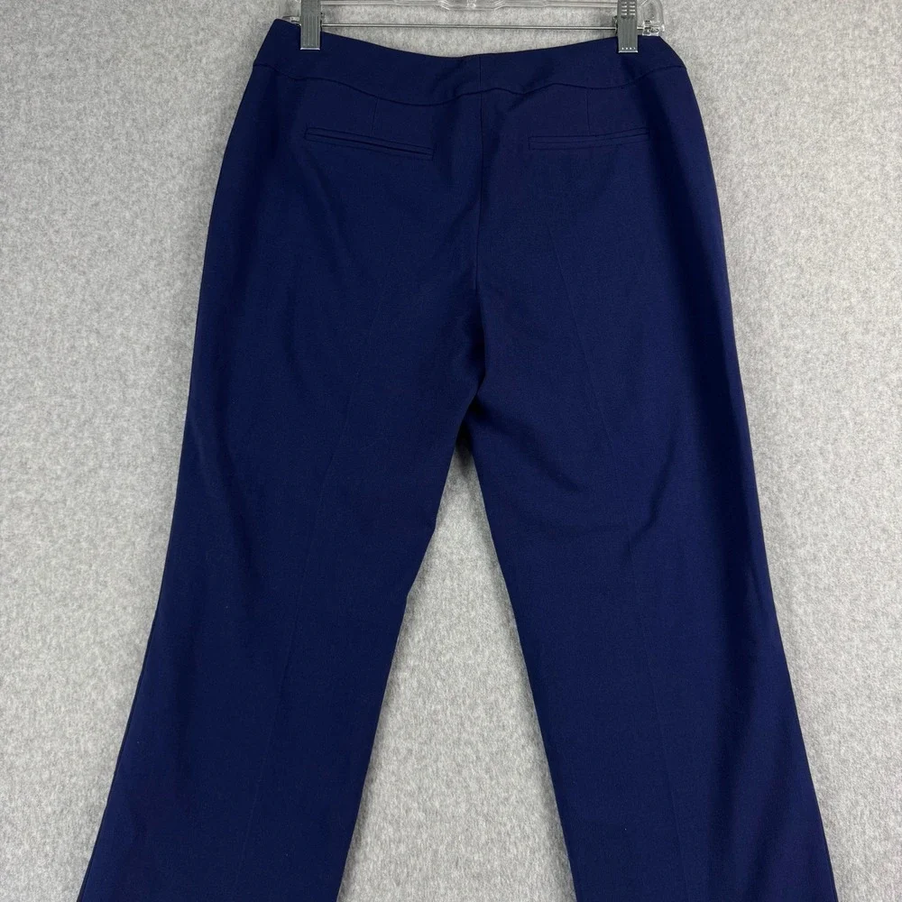 Michael Kors The Trouser Womens 6 Navy Straight Leg Dress Pants Corpcore